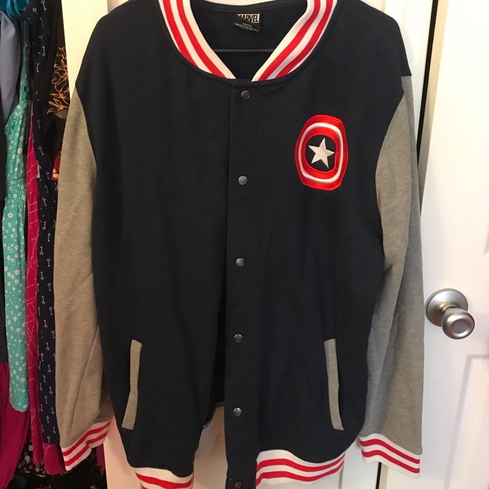 Marvel Captain America button down jacket